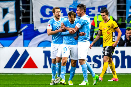 Malmö FFs Anton Tinnerholm , Magnus Wolff Eikrem och