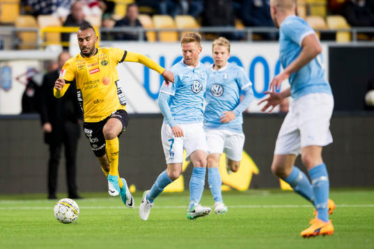 Elfsborgs Issam Jebali och Malmö FFs Anders Christiansen