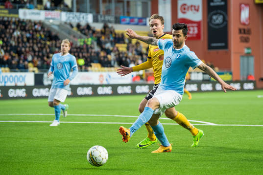 Malmö FFs Behrang Safari och Elfsborgs Viktor Prodell