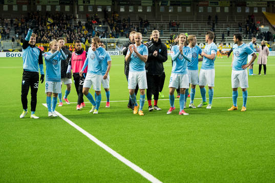 Malmö FFs spelare jublar