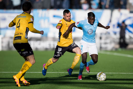 Malmö FFs Pa Konate och Elfsborgs Emir Bajrami