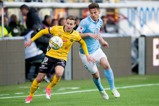 Elfsborgs Adam Lundqvist och Malmö FFs Markus Rosenberg