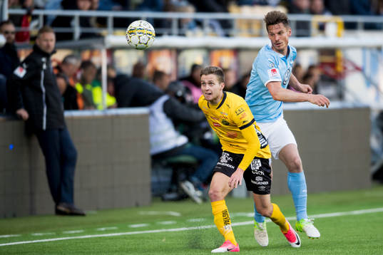Elfsborgs Adam Lundqvist och Malmö FFs Markus Rosenberg