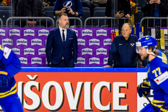 Sveriges förbundskapten Rikard Grönborg före