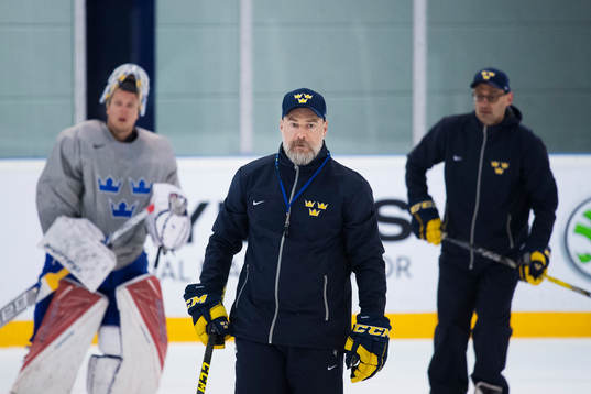 Förbundskapten Rikard Grönborg på Sveriges