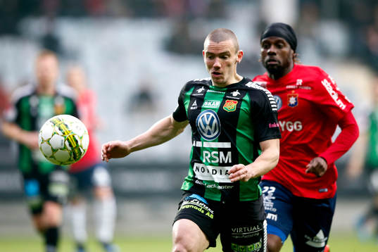 Örgrytes Martin Kayongo-Mutumba och GAIS James Sinclair