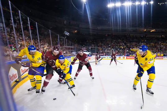 Sveriges Marcus Krüger, Linus Omark och Carl Söderberg