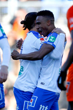 Norrköpings Niclas Eliasson och Christopher Telo jublar