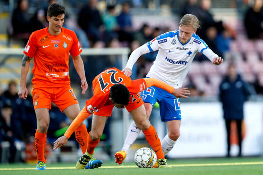AFC Eskilstunas Ansel Rashkaj och Norrköpings Kalle