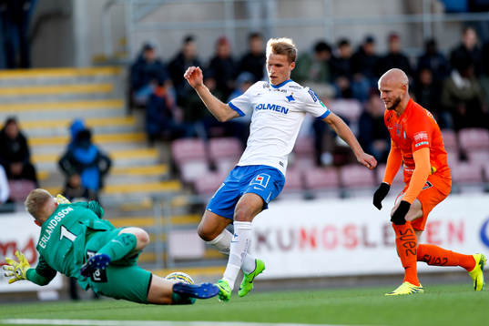 Norrköpings Sebastian Andersson och AFC Eskilstunas
