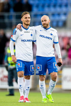 Norrköpings Linus Wahlqvist (v), Daniel Sjölund (h)