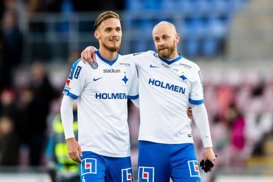 Norrköpings Linus Wahlqvist (v), Daniel Sjölund (h)