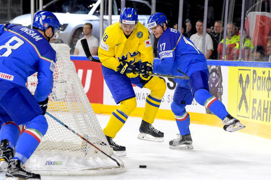 Sveriges Dennis Everberg och Italiens Alexander Egger