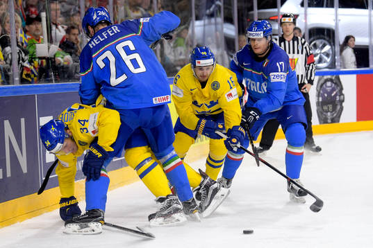 Sveriges Carl Söderberg och Marcus Krüger och Italiens