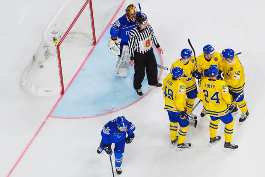 Sveriges Victor Rask, John Klingberg, Elias Lindholm,