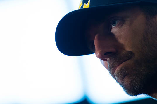 Sveriges målvakt Henrik Lundqvist på en presskonferens