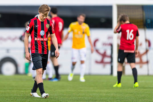 Brommapojkarnas Jakob Ortmark deppar