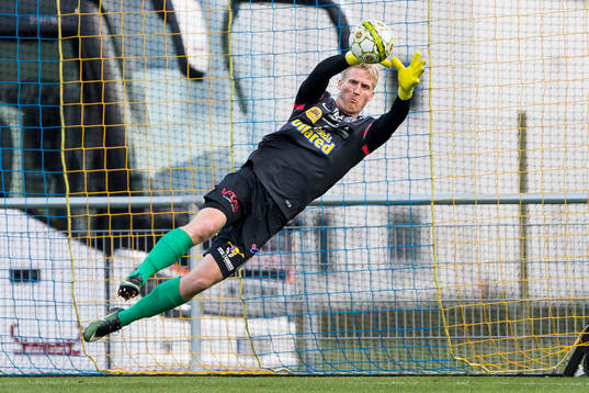 Falkenbergs målvakt Hampus Nilsson