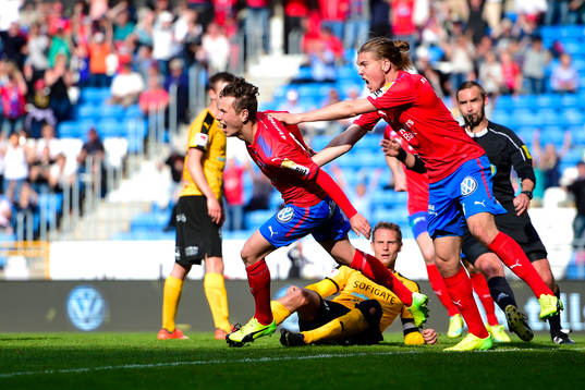 Helsingborgs Alex Timossi Andersson jublar
