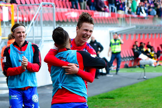 Helsingborgs Alex Timossi Andersson jublar