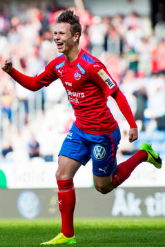 Helsingborgs Alex Timossi Andersson jublar
