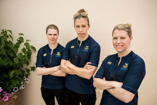 Anna Bergqvist, Emilia Ramboldt och Pernilla Winberg,