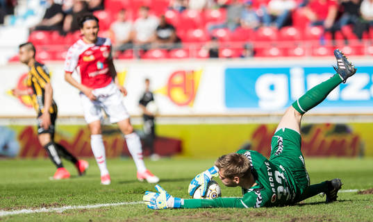 Kalmars målvakt Lucas Hägg-Johansson