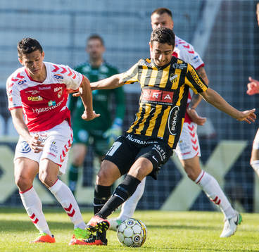 Kalmars Romário Pereira Sipião och Häckens Daleho