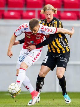 Kalmars Filip Sachpekidis och Häckens Gustav Berggren
