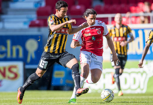 Kalmars Mahmoud Eid  och Häckens Daleho Irandust