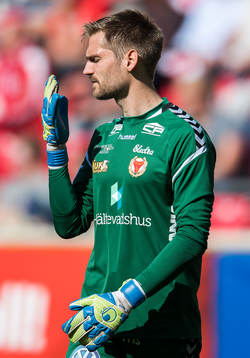Kalmars målvakt Lucas Hägg-Johansson