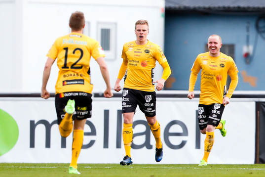 Elfsborgs Joakim Nilsson, Per Frick och Simon Lundevall
