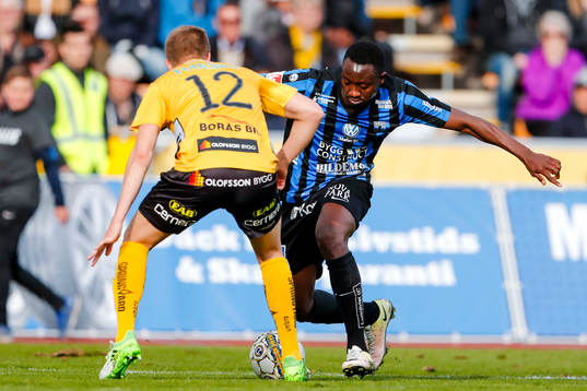 Elfsborgs Joakim Nilsson och Sirius Moses Ogbu