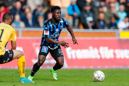 Elfsborgs Issam Jebali och Sirius Kingsley Kofi Sarfo