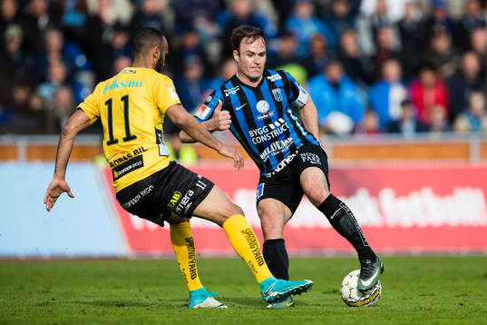 Elfsborgs Issam Jebali och Sirius Niklas Busch Thor