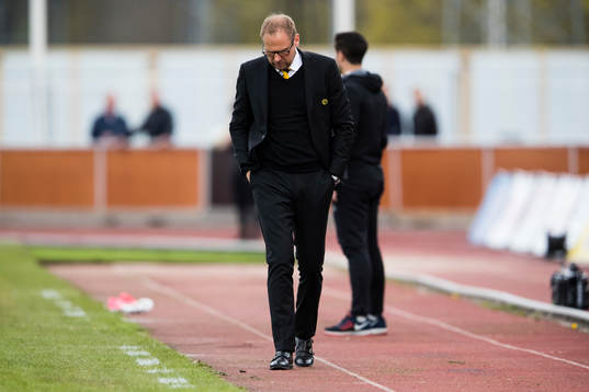 Elfsborgs manager Magnus Haglund deppar