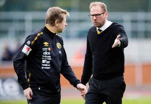 Elfsborgs fysioterapeut Lars Göthfelt och manager Magnus