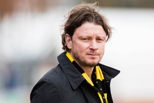 Elfsborgs klubbchef Stefan Andreasson innan fotbollsmatchen