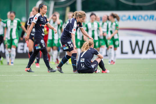 Rosengårds Alexandra Lowe Riley, Hanna Folkesson och Ebba