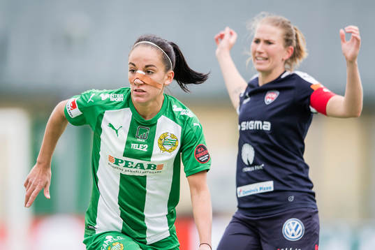 Hammarbys Anna Oskarsson och Rosengårds Emma Berglund