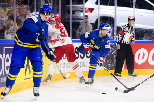 Sveriges Nicklas Bäckström och Oscar Lindberg