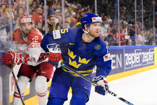 Danmarks Markus Lauridsen och Sveriges Oscar Lindberg