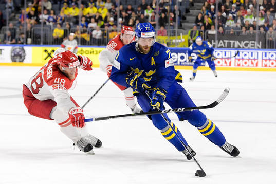 Danmarks Nicholas Jensen och Sveriges Victor Hedman