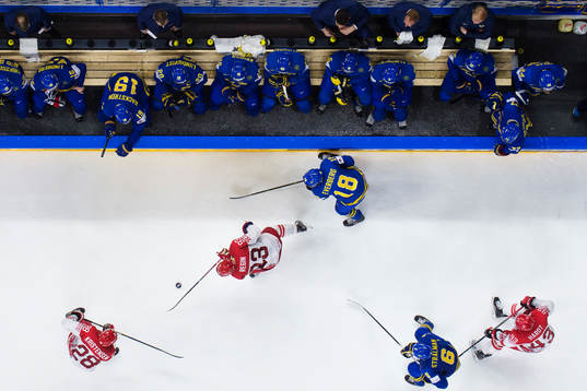 Danmarks Emil Kristensen, Peter Regin och Nichlas Hardt