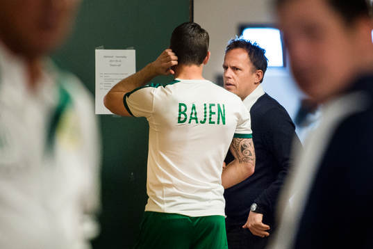 Hammarbys tränare Jakob Michelsen före fotbollsmatchen i