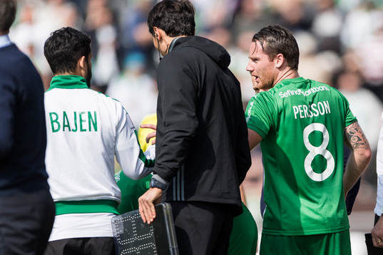 Hammarbys Johan Persson tvingas utgå på grund av skada