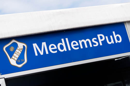 HBK medlemspub före fotbollsmatchen i Allsvenskan mellan