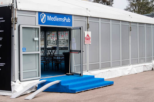 HBK medlemspub före fotbollsmatchen i Allsvenskan mellan