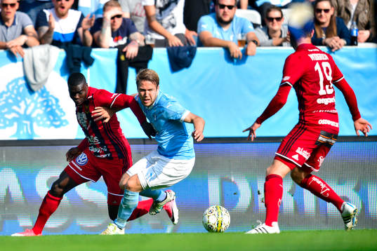 Östersunds Ken Sema och Malmö FFs Anton Tinnerholm