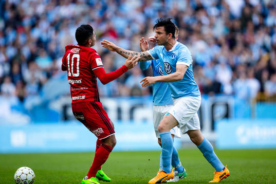 Malmö FFs Behrang Safari och Anders  i bråk med